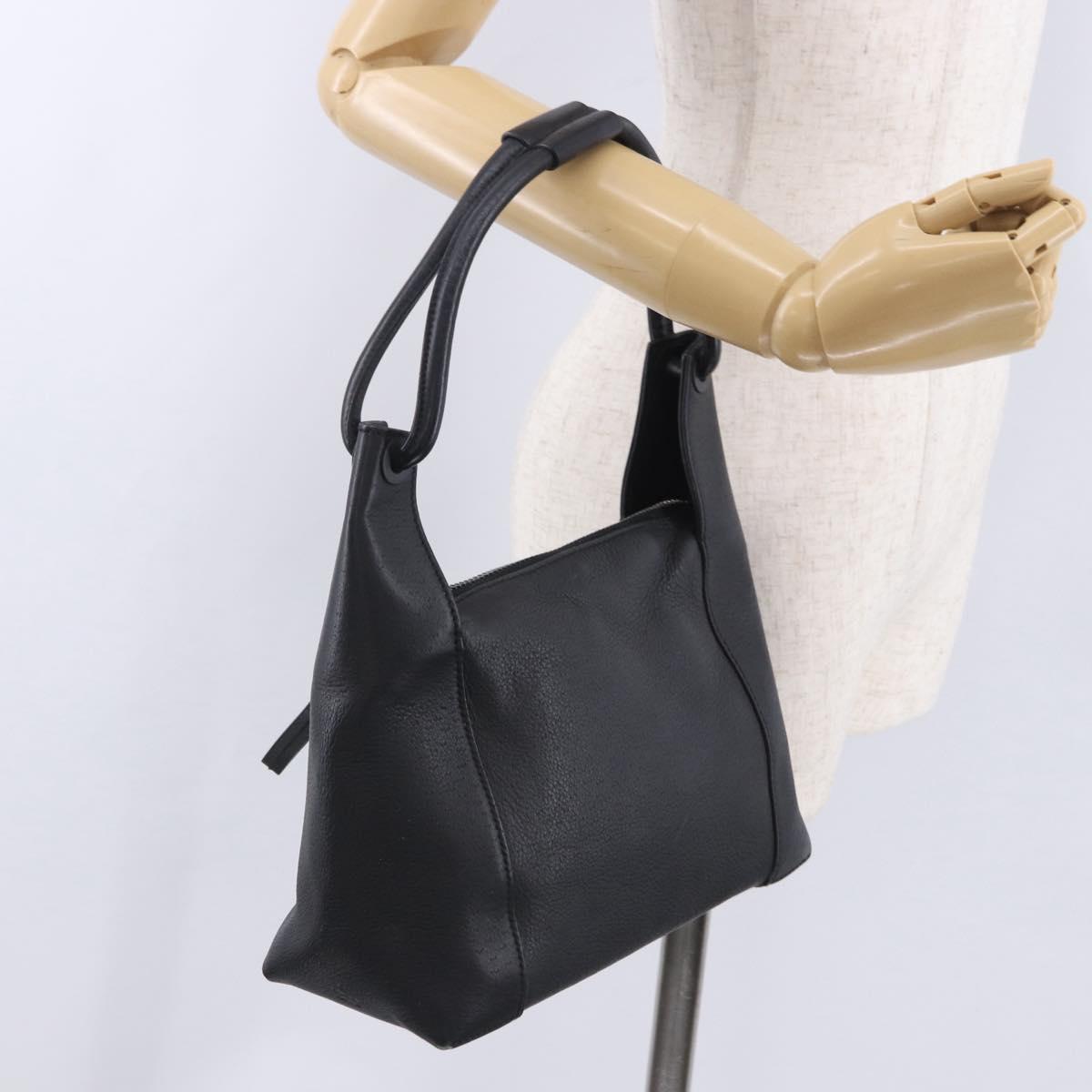 GUCCI Hand Bag Leather Black 101333 Auth 202951A