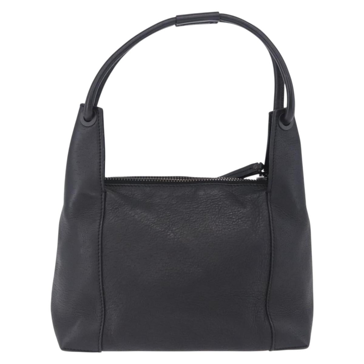 GUCCI Hand Bag Leather Black 101333 Auth 202951A