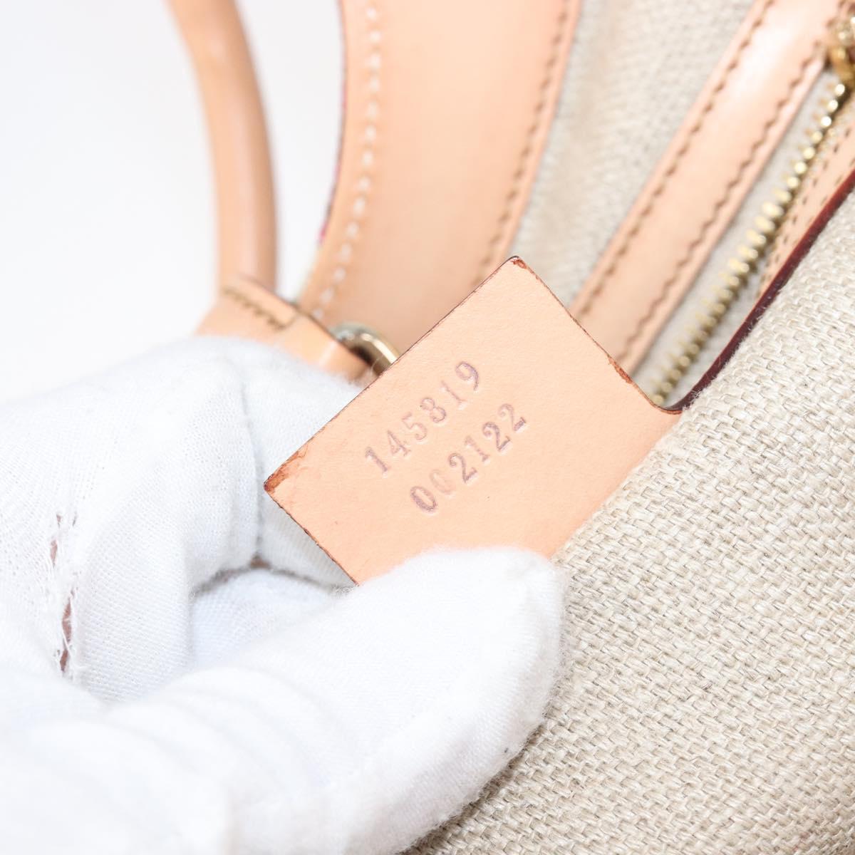 GUCCI New Jackie Flora Shoulder Bag Canvas Multicolor Gold 145819 Auth 202962V