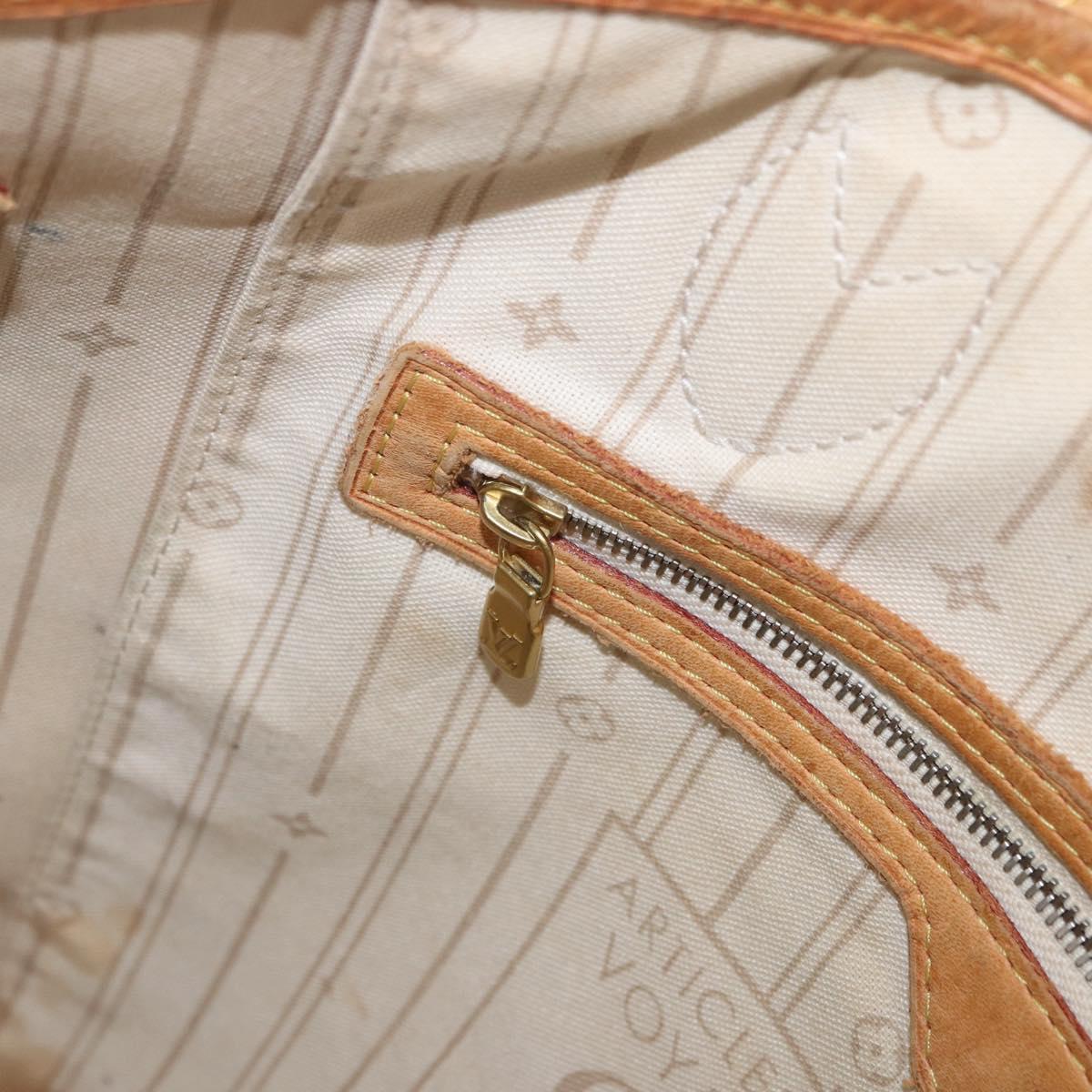 LOUIS VUITTON Damier Azur Neverfull GM Tote Bag N41360 LV Auth 202966