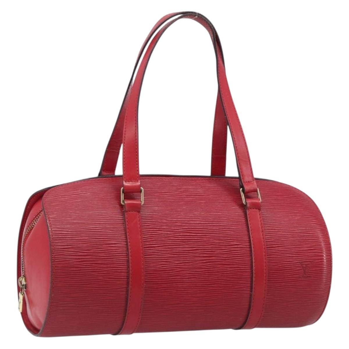 LOUIS VUITTON Epi Soufflot Hand Bag Red M52227 LV Auth 202967
