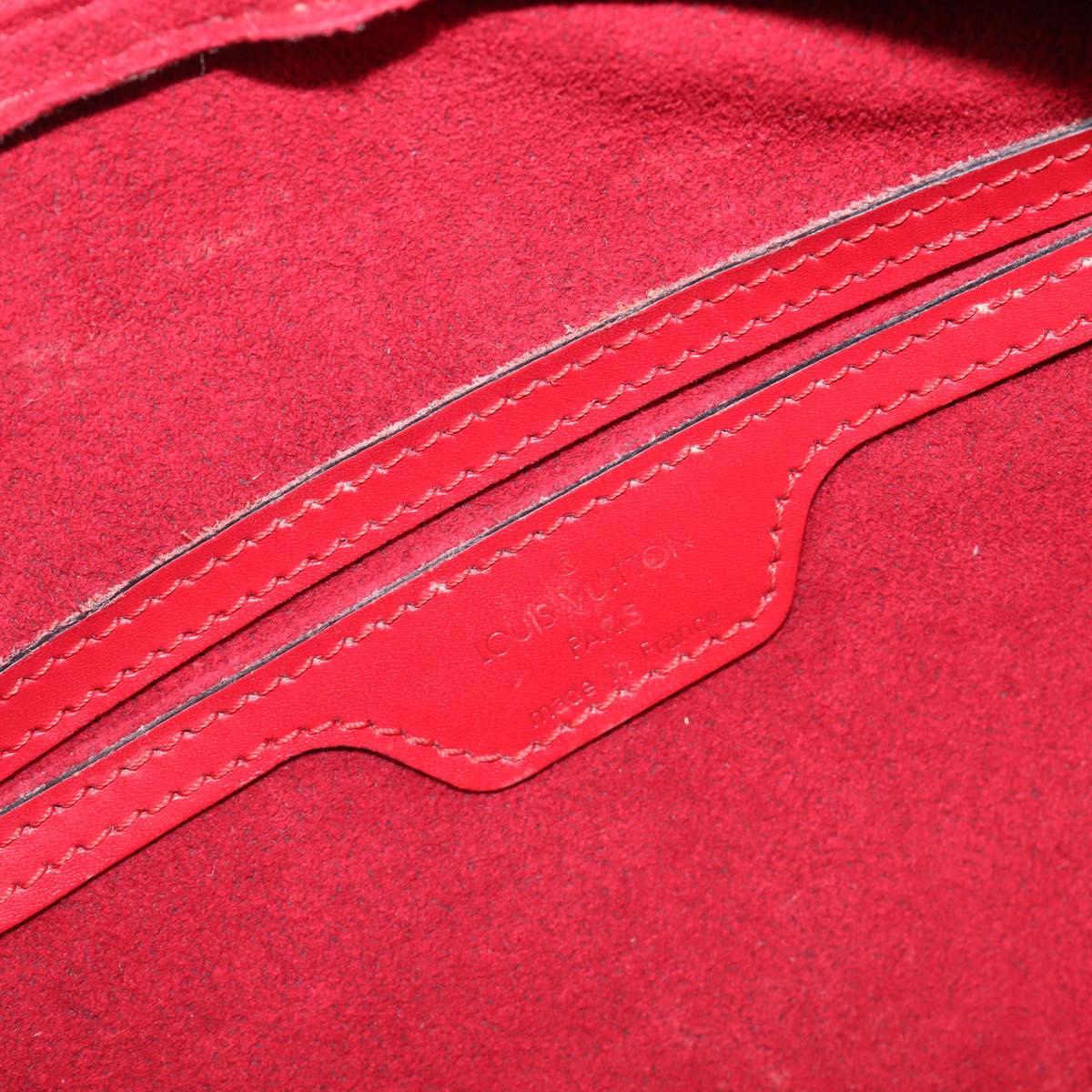 LOUIS VUITTON Epi Soufflot Hand Bag Red M52227 LV Auth 202967