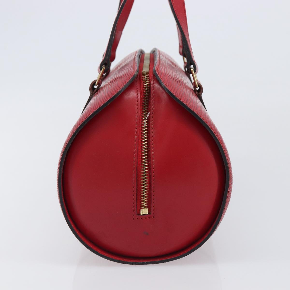 LOUIS VUITTON Epi Soufflot Hand Bag Red M52227 LV Auth 202967