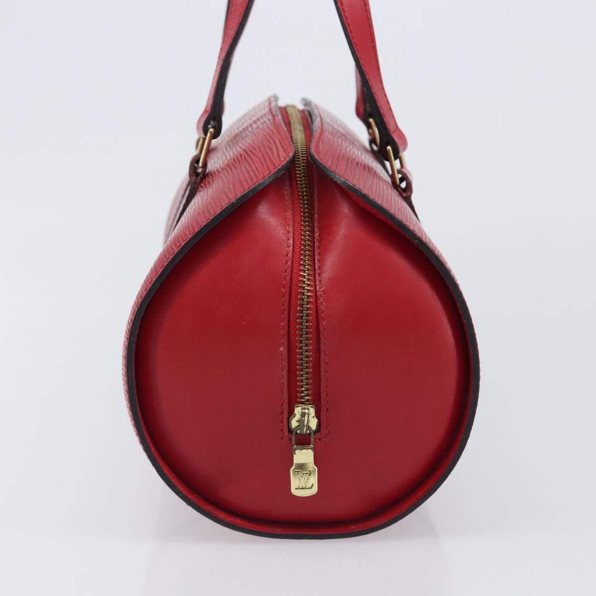 LOUIS VUITTON Epi Soufflot Hand Bag Red M52227 LV Auth 202967