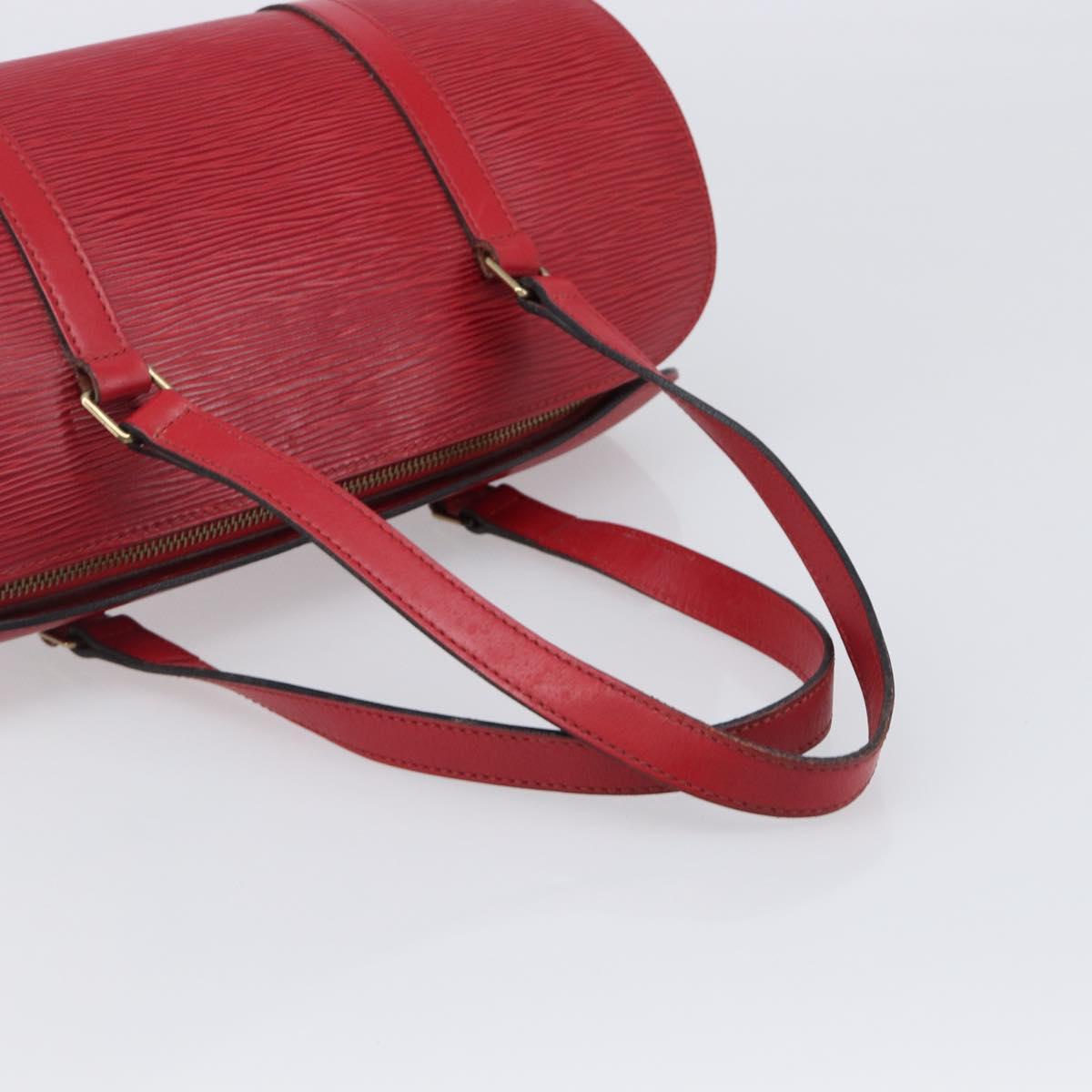 LOUIS VUITTON Epi Soufflot Hand Bag Red M52227 LV Auth 202967