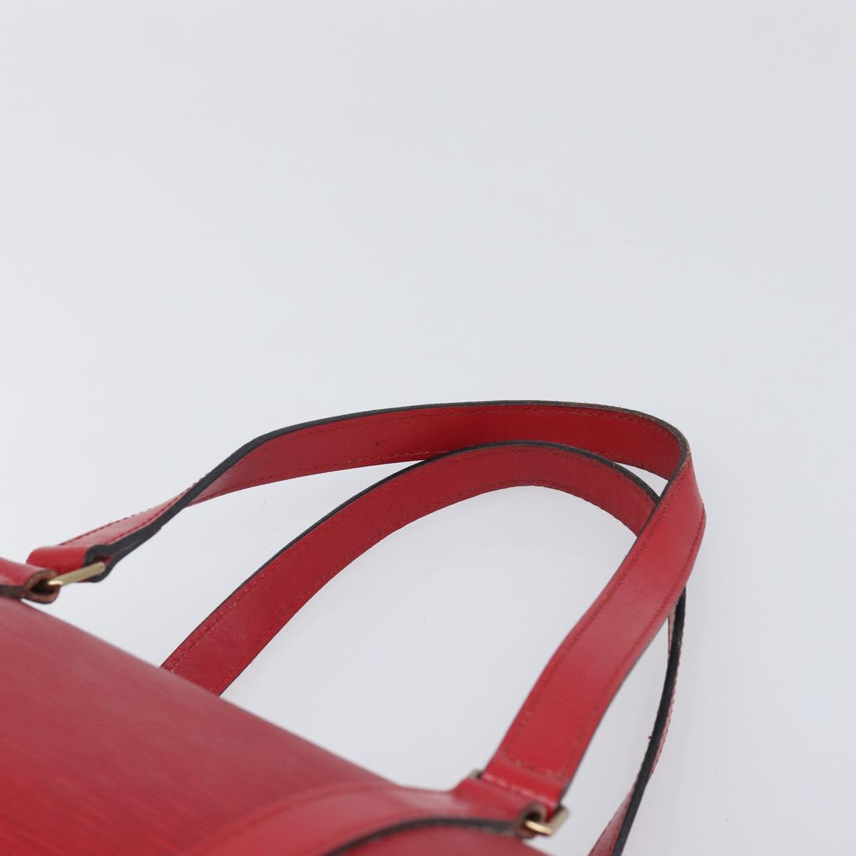 LOUIS VUITTON Epi Soufflot Hand Bag Red M52227 LV Auth 202967