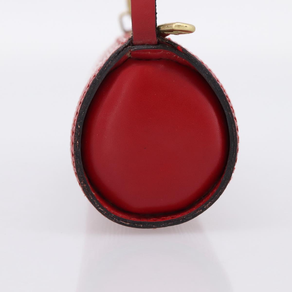 LOUIS VUITTON Epi Soufflot Pouch Accessory Pouch Red LV Auth 202968