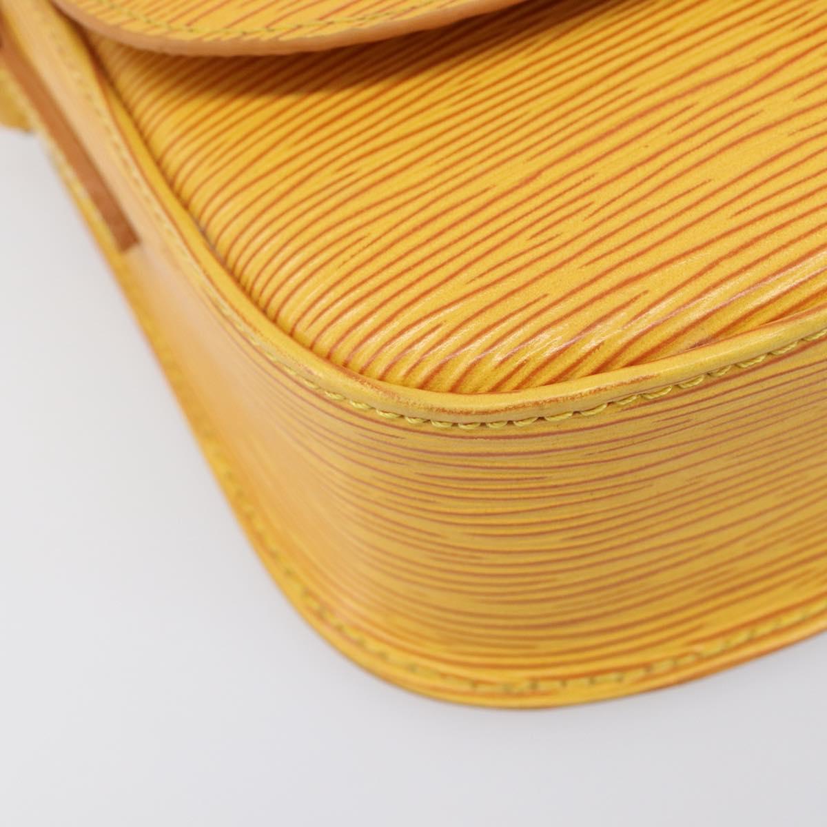 LOUIS VUITTON Epi Saint Cloud PM Shoulder Bag Yellow M52219 LV Auth 202972A