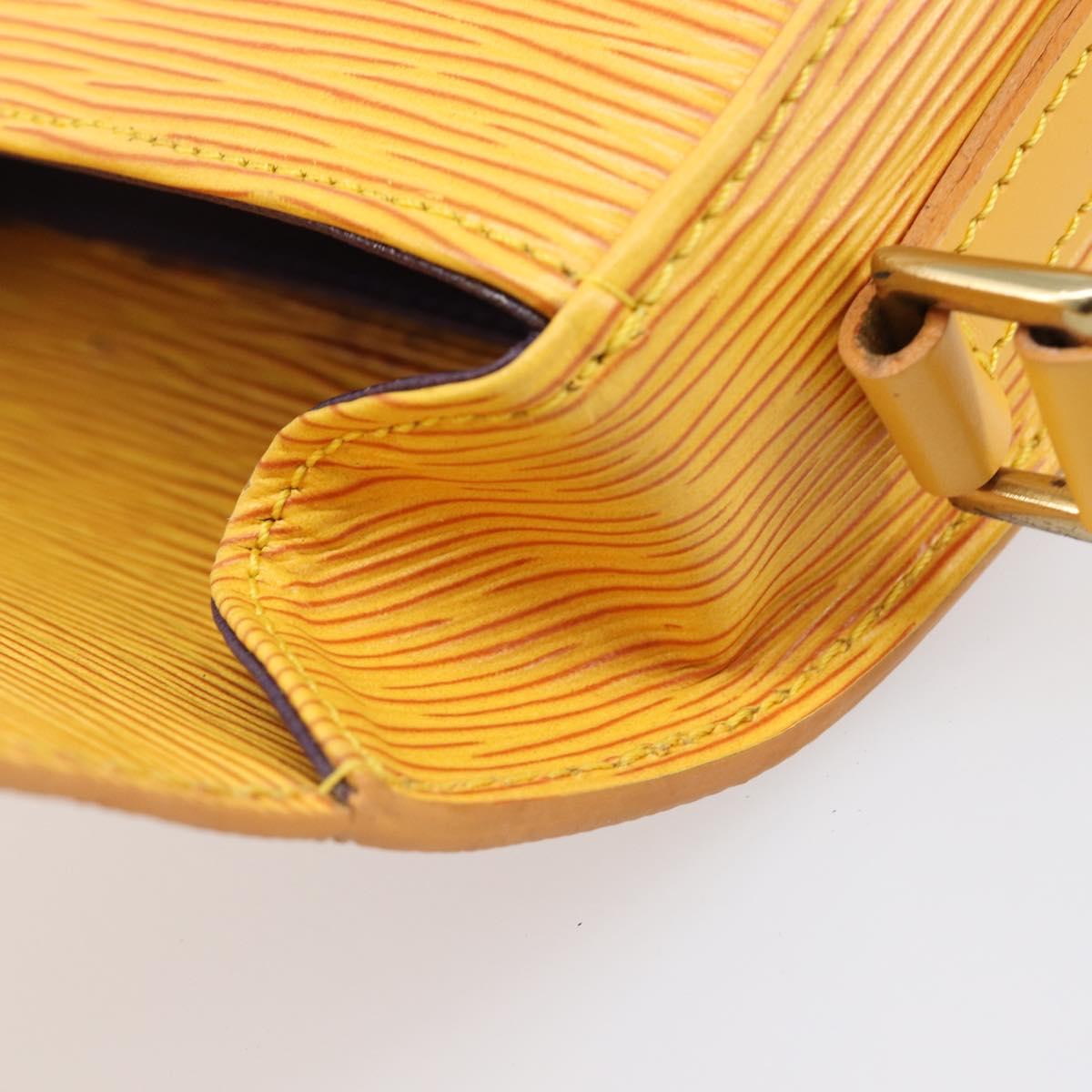 LOUIS VUITTON Epi Saint Cloud PM Shoulder Bag Yellow M52219 LV Auth 202972A