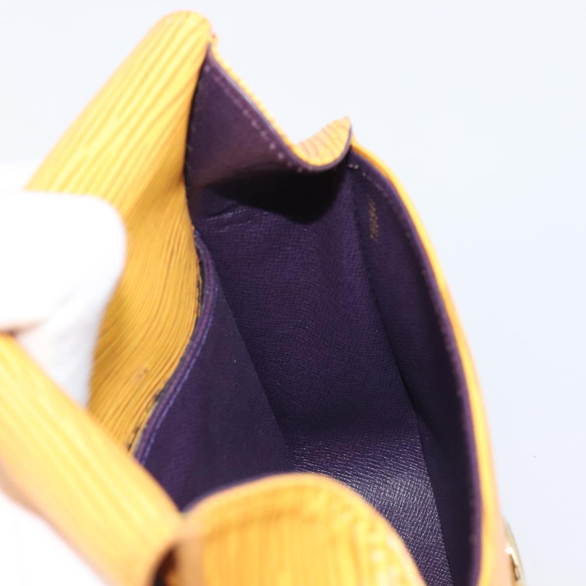 LOUIS VUITTON Epi Saint Cloud PM Shoulder Bag Yellow M52219 LV Auth 202972A