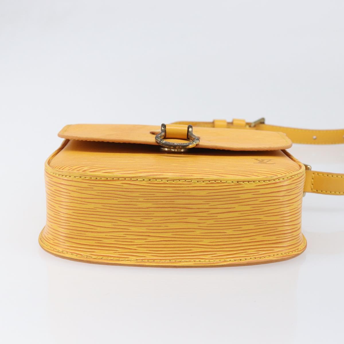 LOUIS VUITTON Epi Saint Cloud PM Shoulder Bag Yellow M52219 LV Auth 202972A