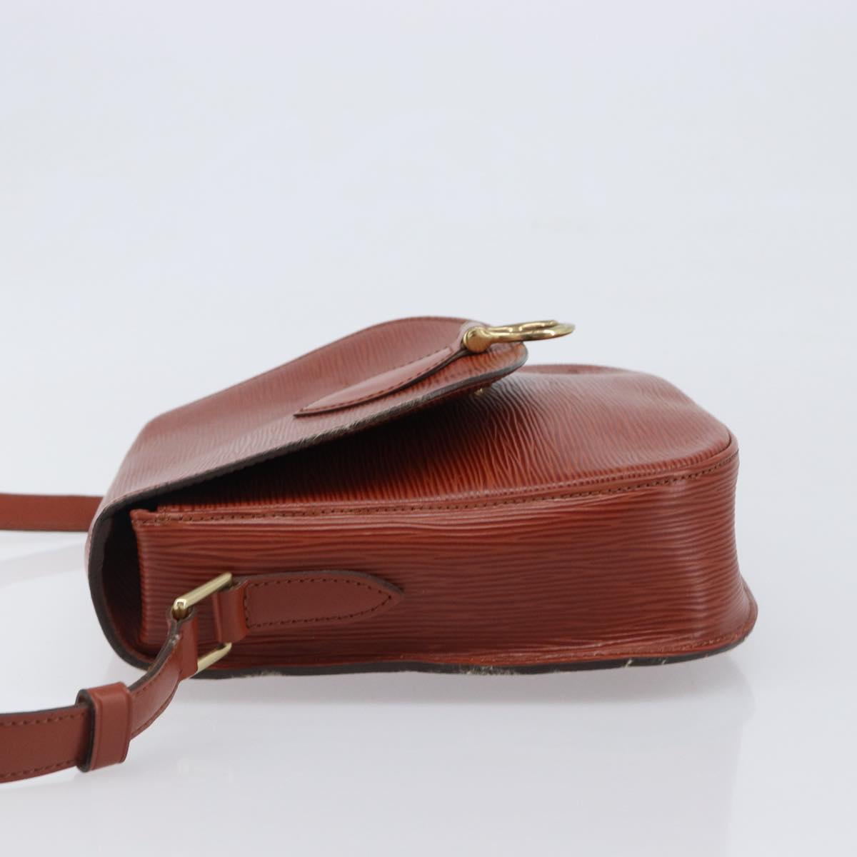 LOUIS VUITTON Epi Saint Cloud GM Shoulder Bag Brown M52193 LV Auth 202978