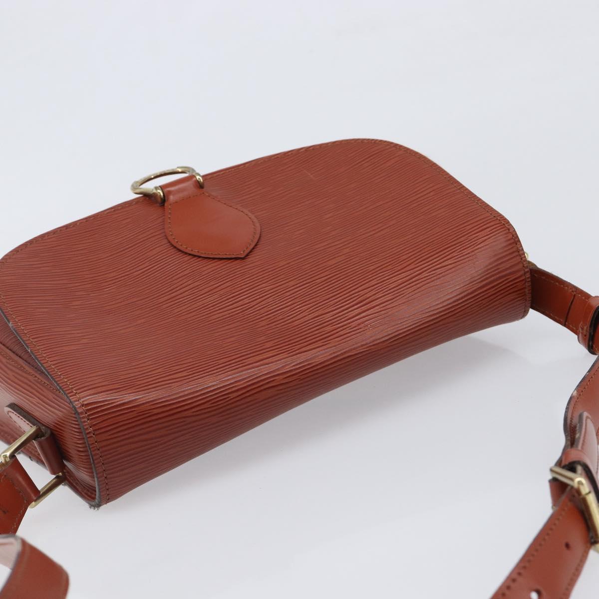 LOUIS VUITTON Epi Saint Cloud GM Shoulder Bag Brown M52193 LV Auth 202978
