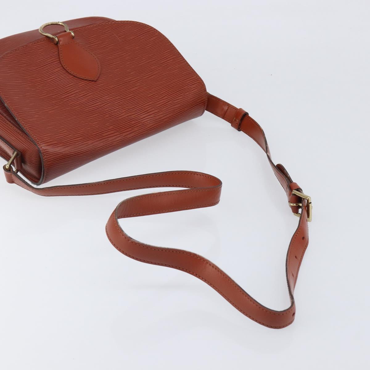LOUIS VUITTON Epi Saint Cloud GM Shoulder Bag Brown M52193 LV Auth 202978