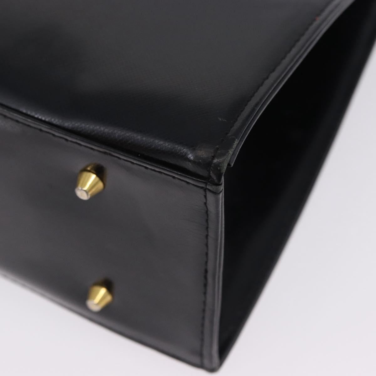 SAINT LAURENT Hand Bag Leather Black Gold 311210 Auth 202987