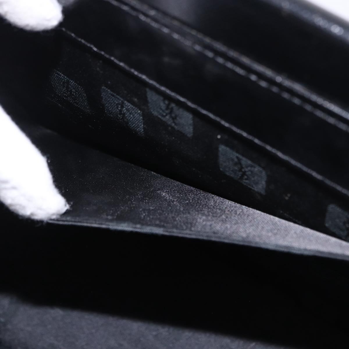 SAINT LAURENT Hand Bag Leather Black Gold 311210 Auth 202987