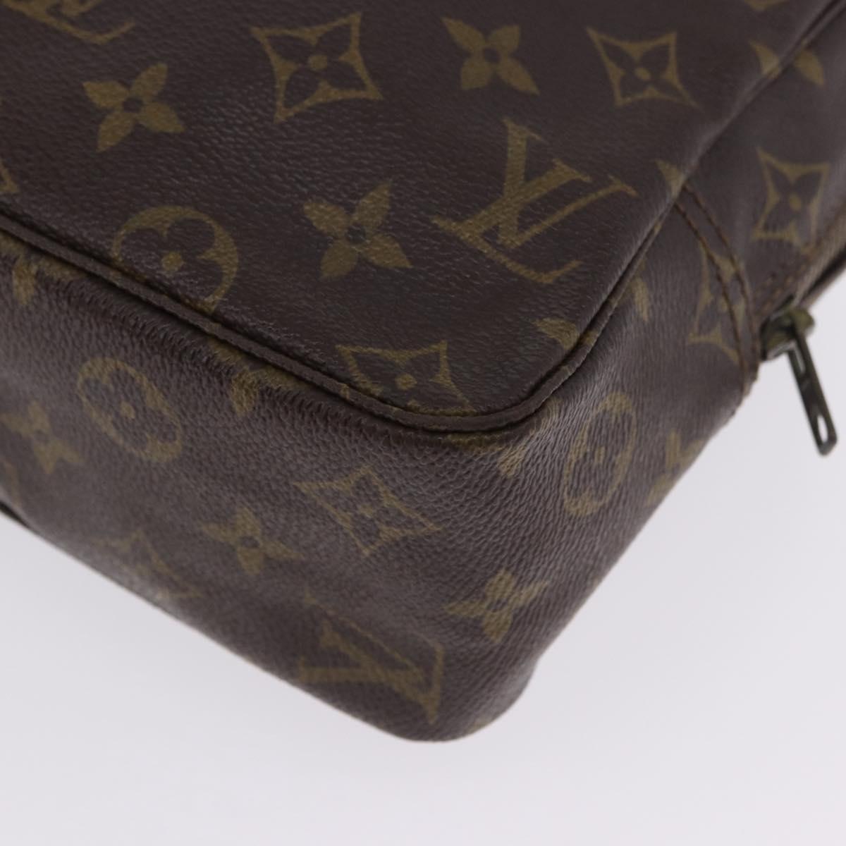 LOUIS VUITTON Monogram Trousse Toilette 28 Clutch Bag M47522 LV Auth 202993