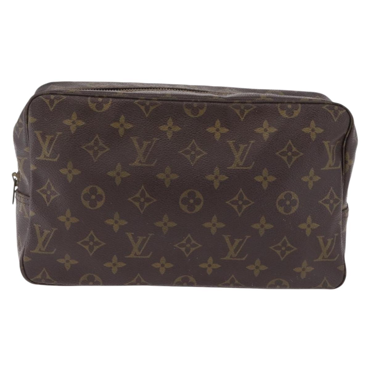 LOUIS VUITTON Monogram Trousse Toilette 28 Clutch Bag M47522 LV Auth 202993
