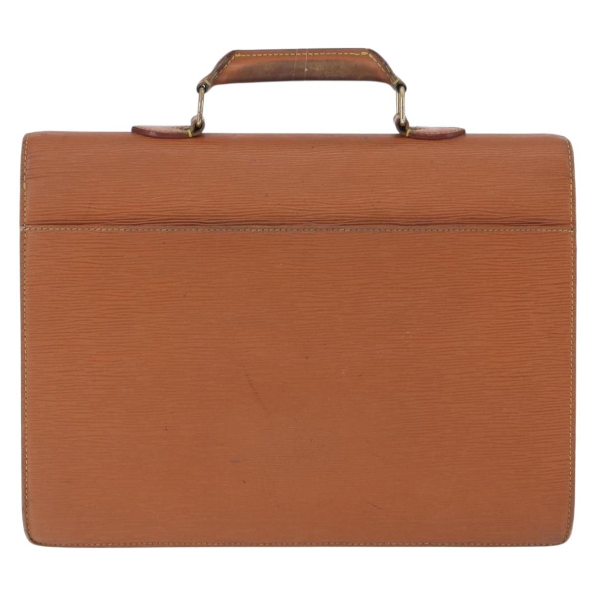 LOUIS VUITTON Epi Serviette Conseiller Case Zipangu Gold M54428 LV Auth 203011