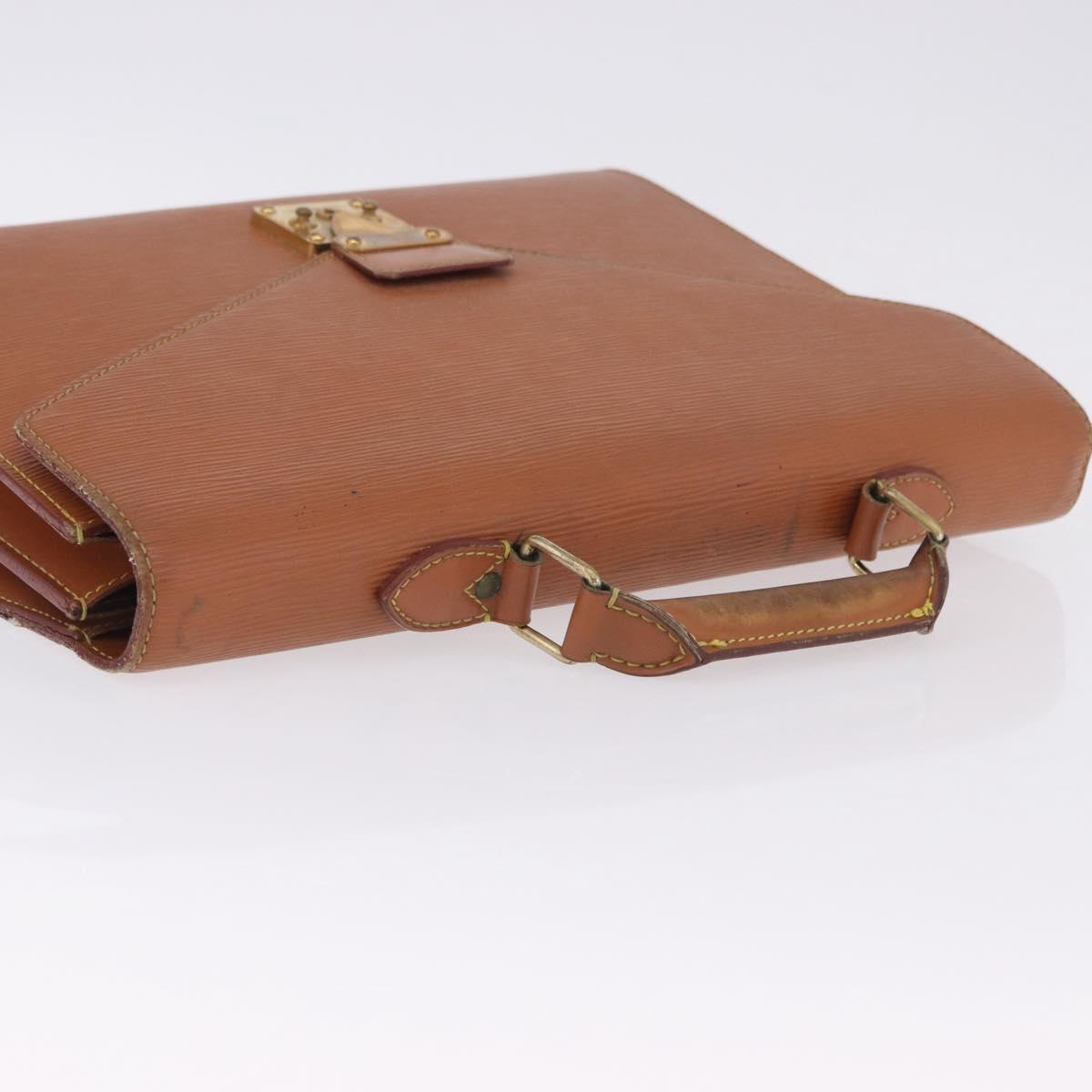LOUIS VUITTON Epi Serviette Conseiller Case Zipangu Gold M54428 LV Auth 203011