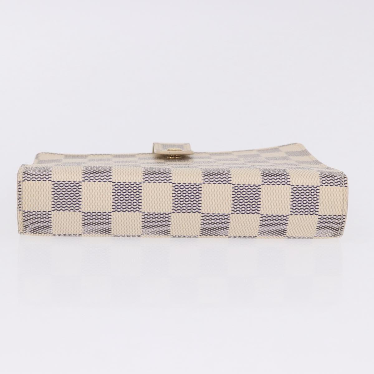 LOUIS VUITTON Damier Azur Agenda MM Day Planner Cover R20707 LV Auth 203022V