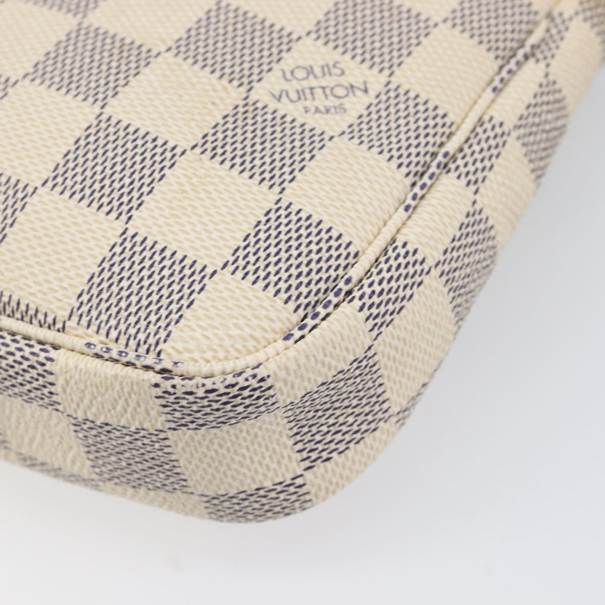LOUIS VUITTON Damier Azur Pochette Accessoires Pouch N41207 LV Auth 203023V