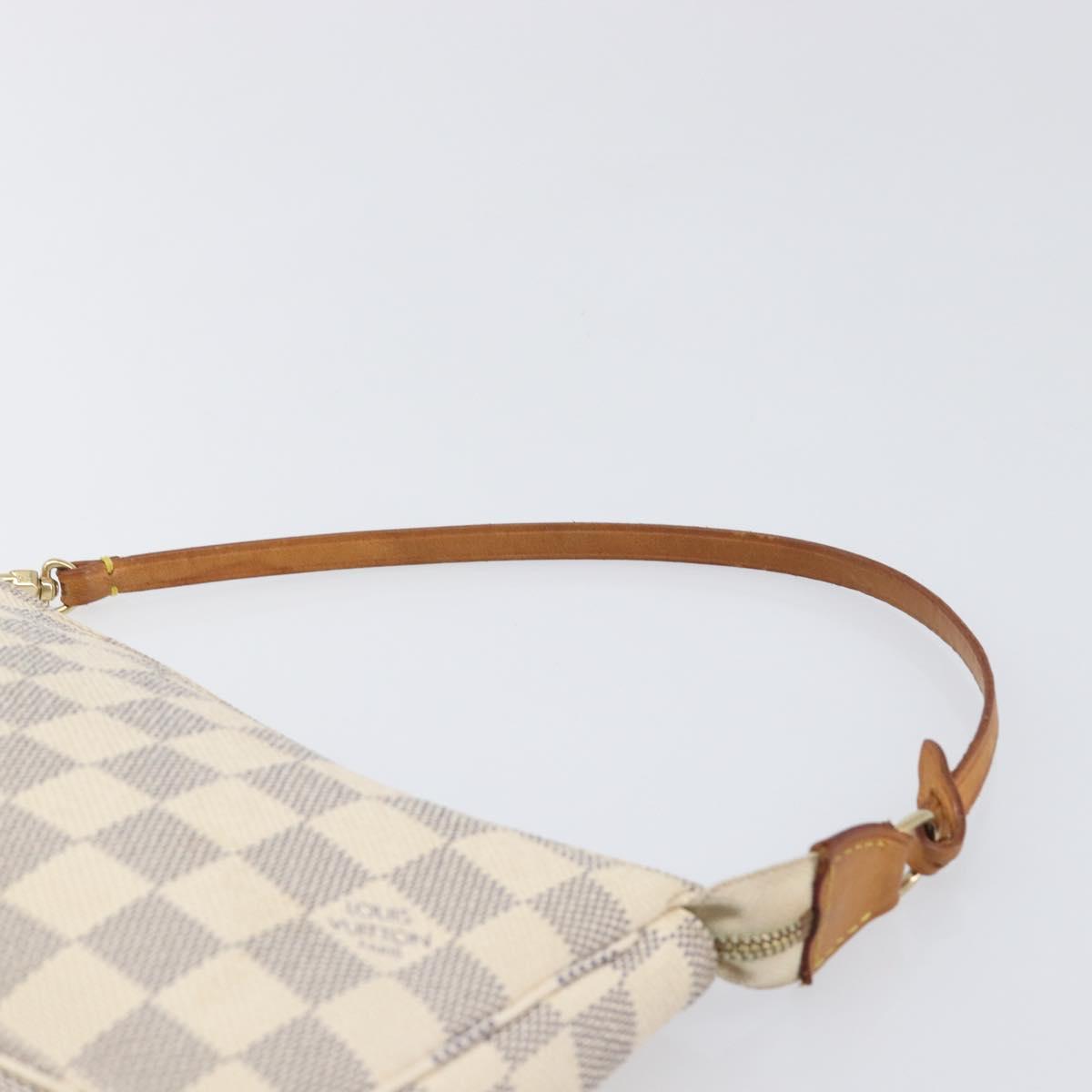 LOUIS VUITTON Damier Azur Pochette Accessoires Pouch N41207 LV Auth 203023V