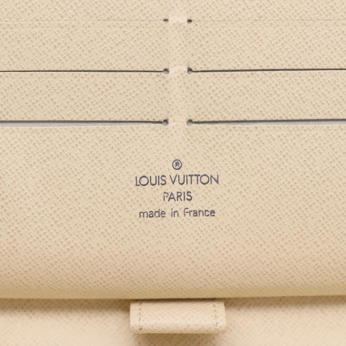 LOUIS VUITTON Damier Azur Zippy Organizer Long Wallet N60012 LV Auth 203024V