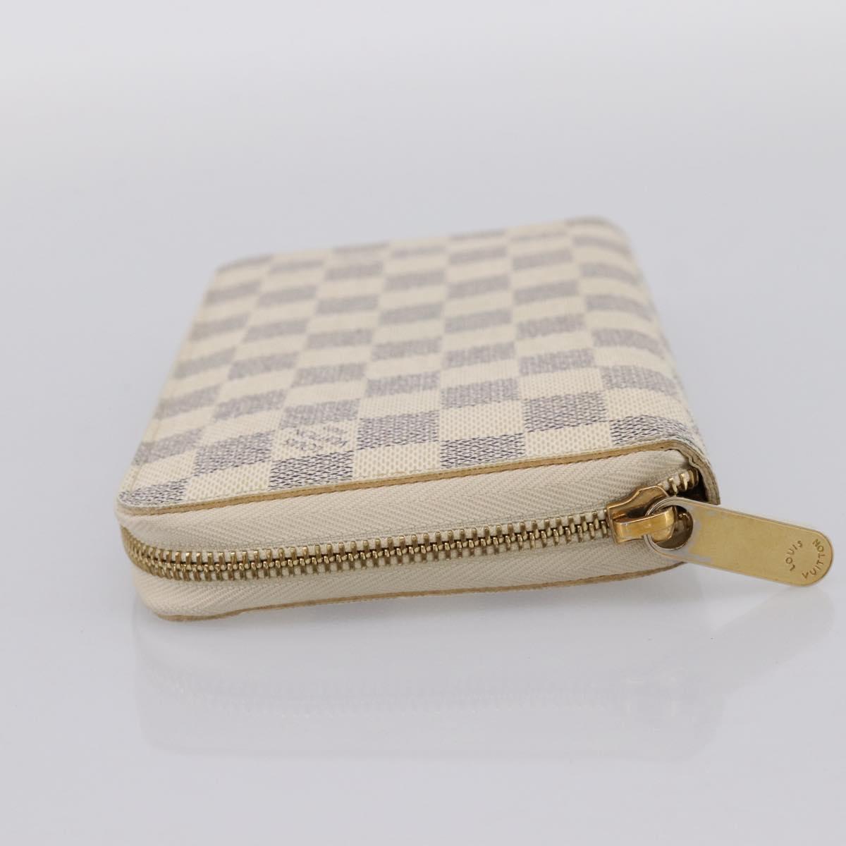LOUIS VUITTON Damier Azur Zippy Organizer Long Wallet N60012 LV Auth 203024V