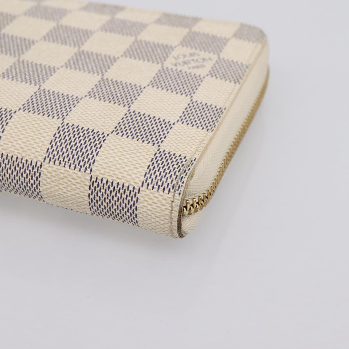 LOUIS VUITTON Damier Azur Zippy Organizer Long Wallet N60012 LV Auth 203024V