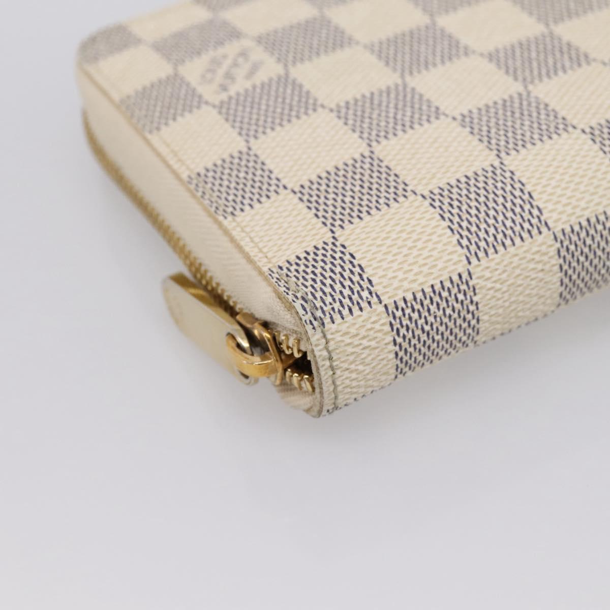 LOUIS VUITTON Damier Azur Zippy Organizer Long Wallet N60012 LV Auth 203024V