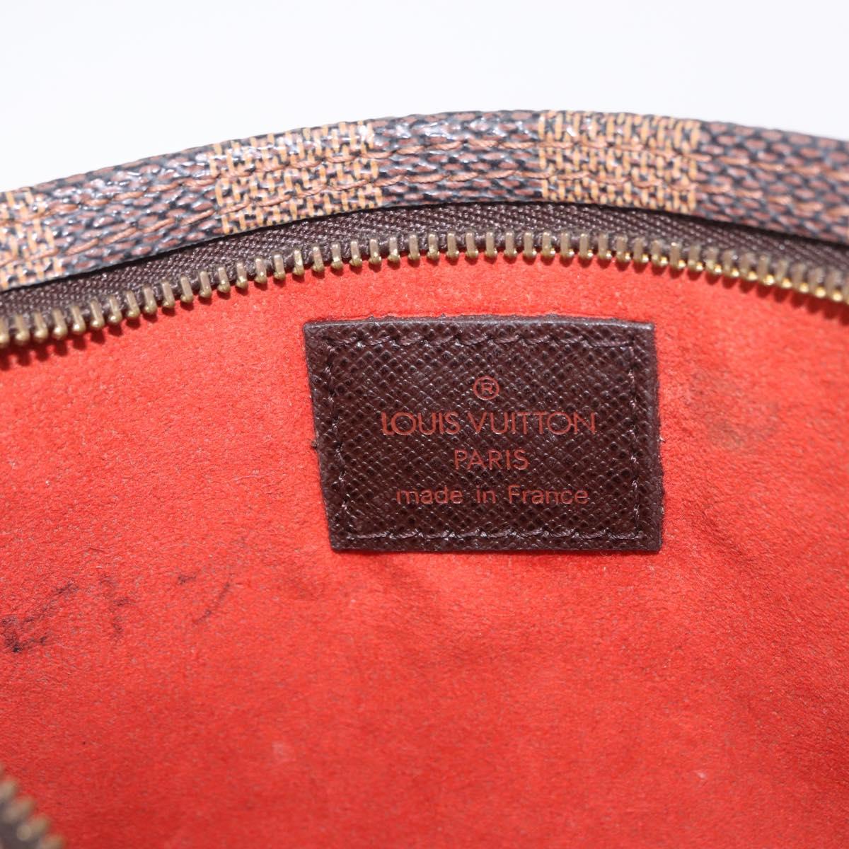 LOUIS VUITTON Damier Ebene Poche Toilette 15 Pouch N47548 LV Auth 203025