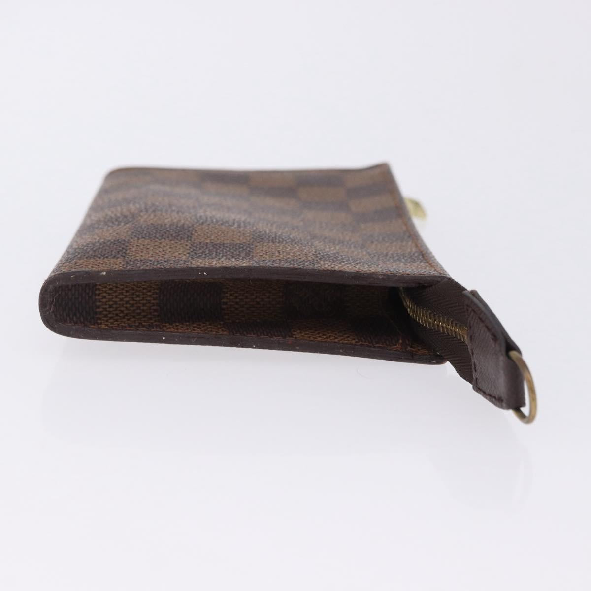 LOUIS VUITTON Damier Ebene Poche Toilette 15 Pouch N47548 LV Auth 203025
