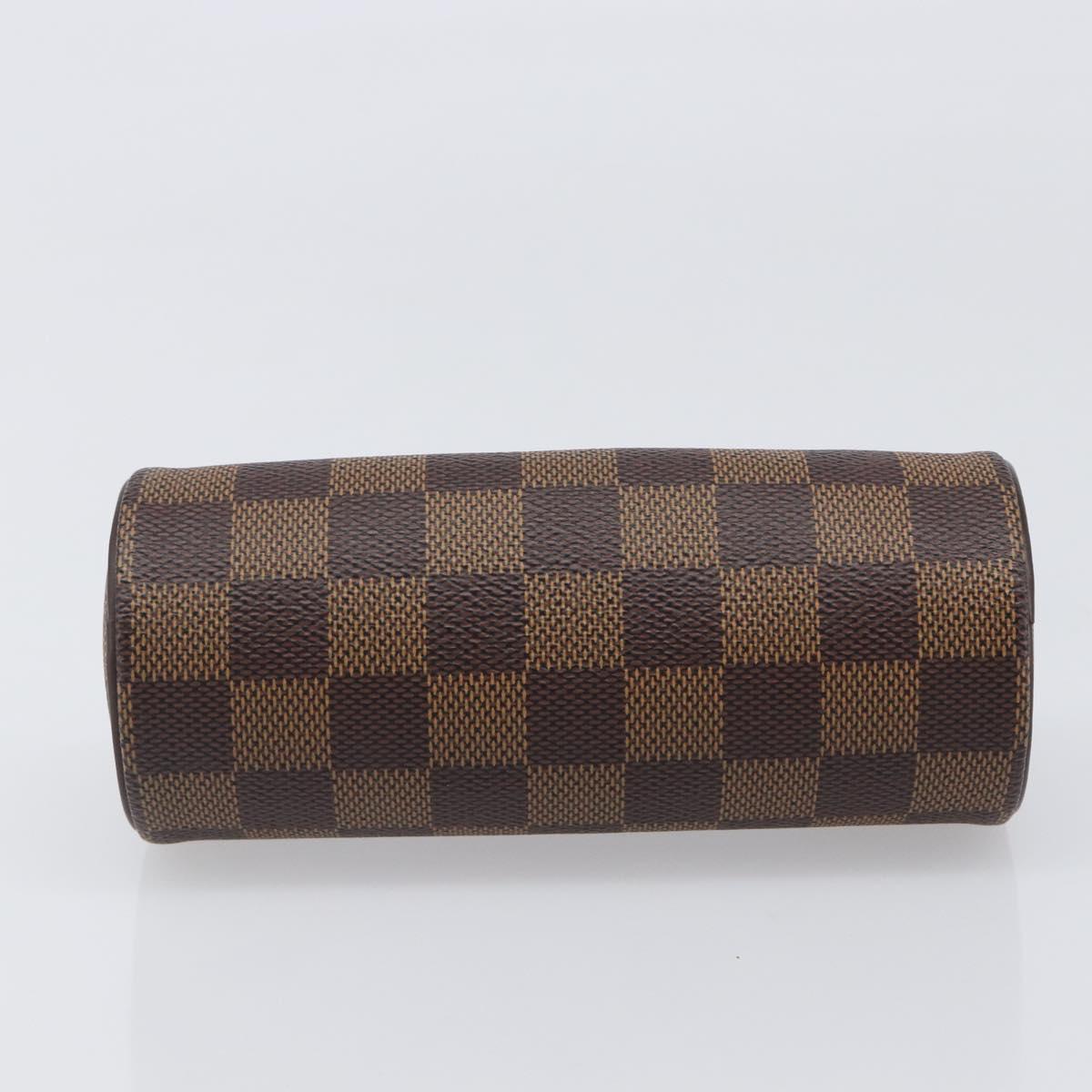LOUIS VUITTON Damier Ebene Papillon Pouch LV Auth 203026V