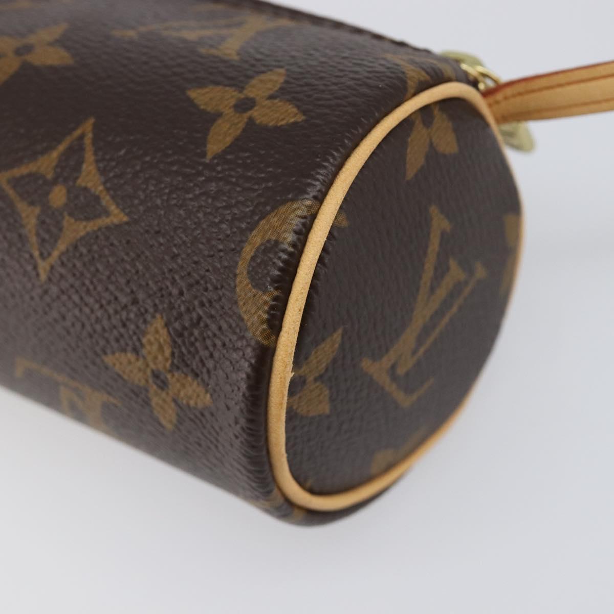 LOUIS VUITTON Monogram Papillon Pouch LV Auth 203027