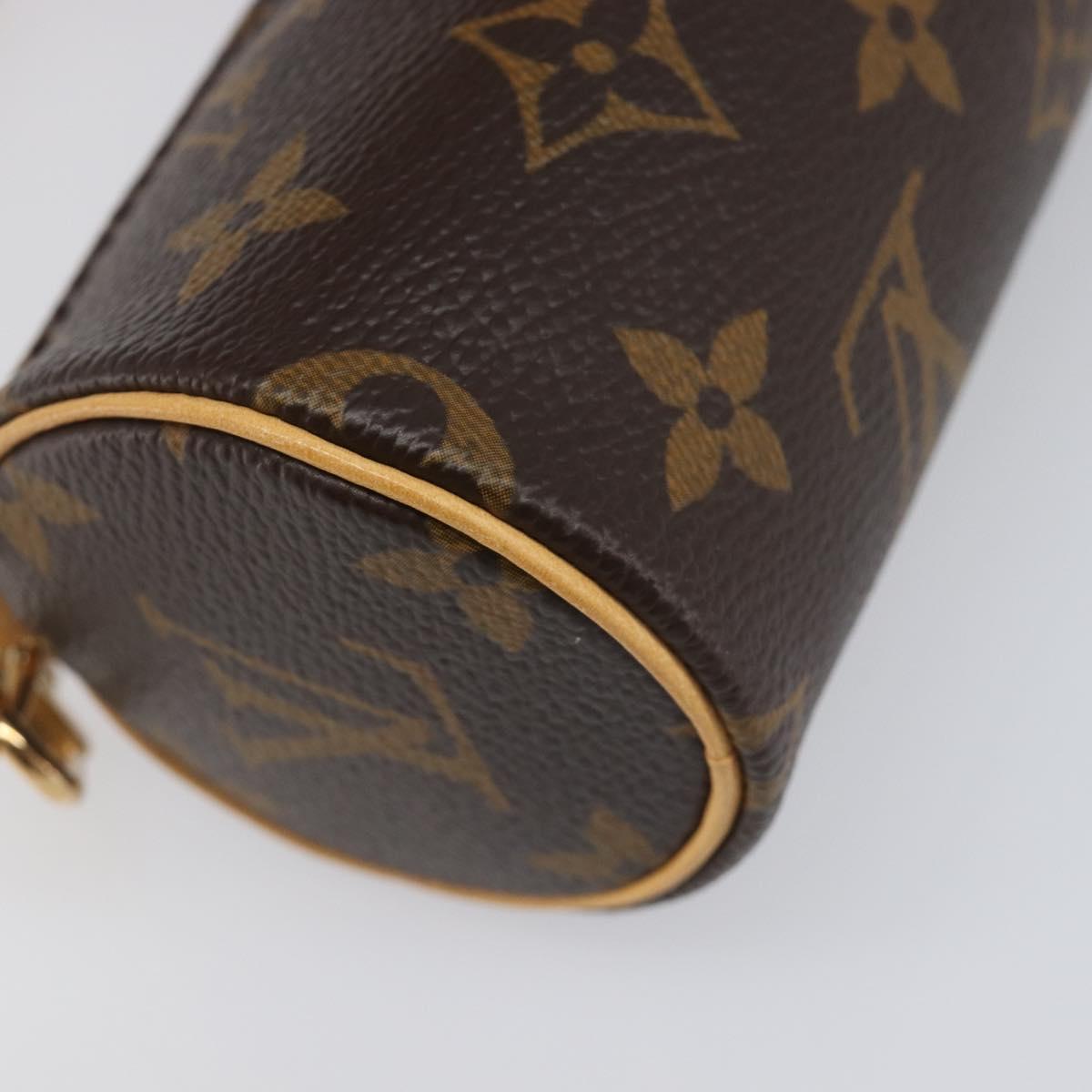 LOUIS VUITTON Monogram Papillon Pouch LV Auth 203027