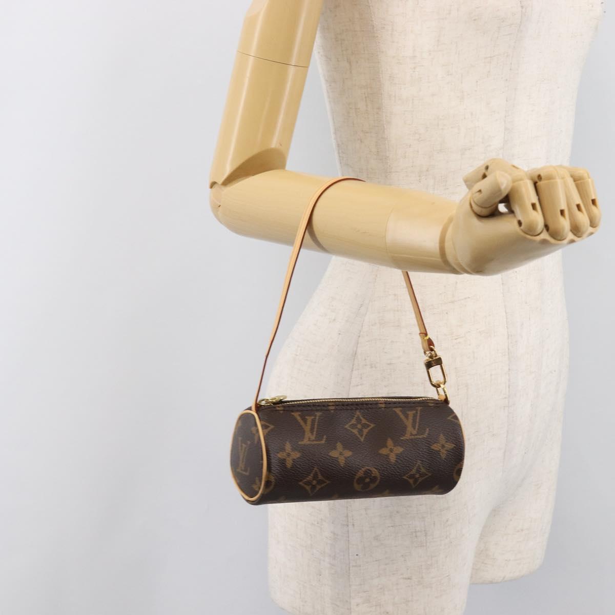LOUIS VUITTON Monogram Papillon Pouch LV Auth 203027