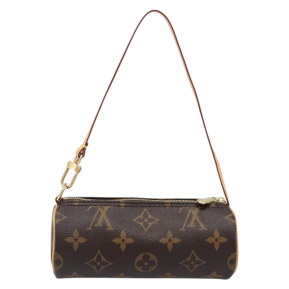 LOUIS VUITTON Monogram Papillon Pouch LV Auth 203027