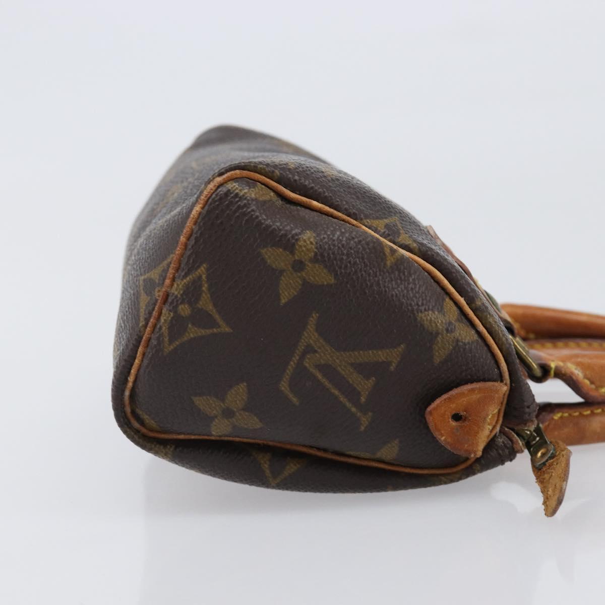 LOUIS VUITTON Monogram Mini Speedy Hand Bag M41534 LV Auth 203029