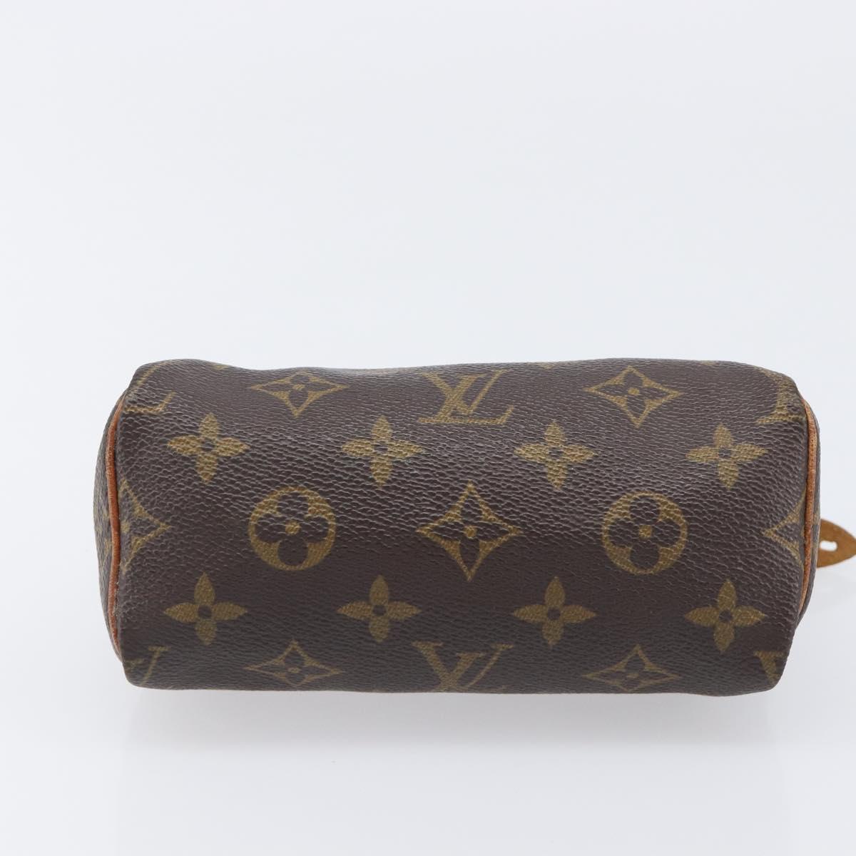 LOUIS VUITTON Monogram Mini Speedy Hand Bag M41534 LV Auth 203029