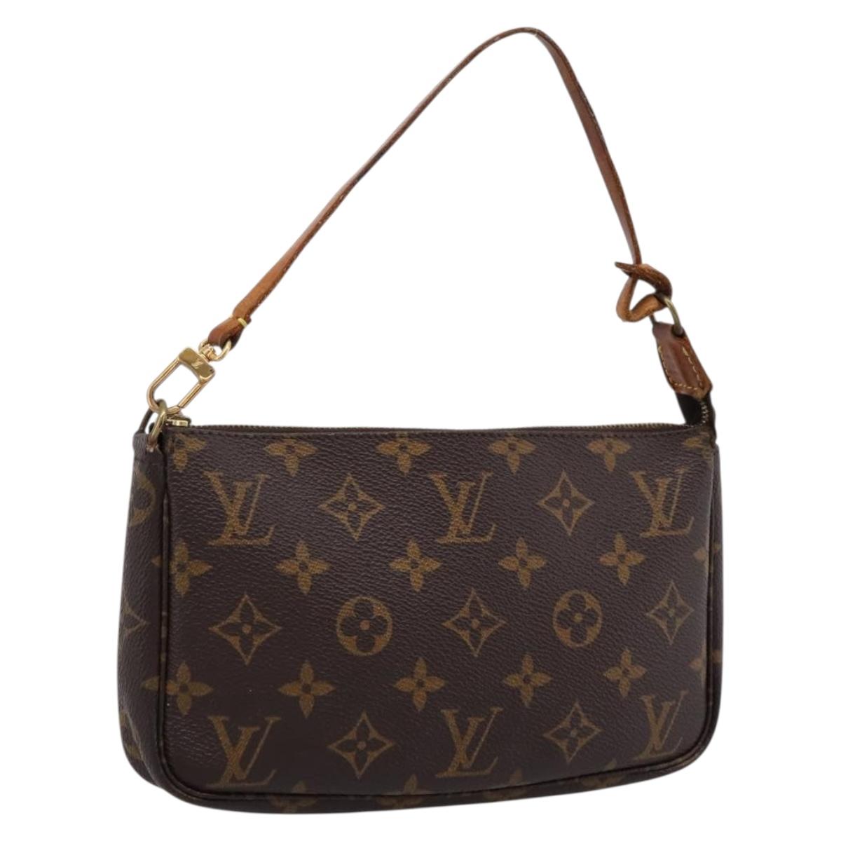 LOUIS VUITTON Monogram Pochette Accessoires Pouch M51980 LV Auth 203030