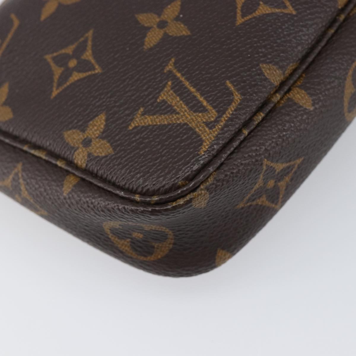 LOUIS VUITTON Monogram Pochette Accessoires Pouch M51980 LV Auth 203031