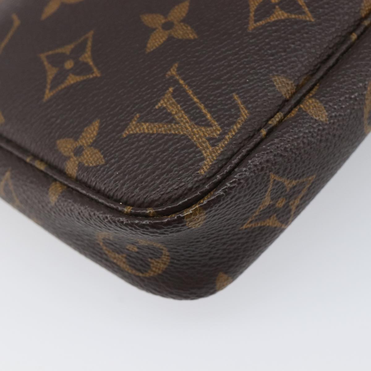 LOUIS VUITTON Monogram Pochette Accessoires Pouch M51980 LV Auth 203031