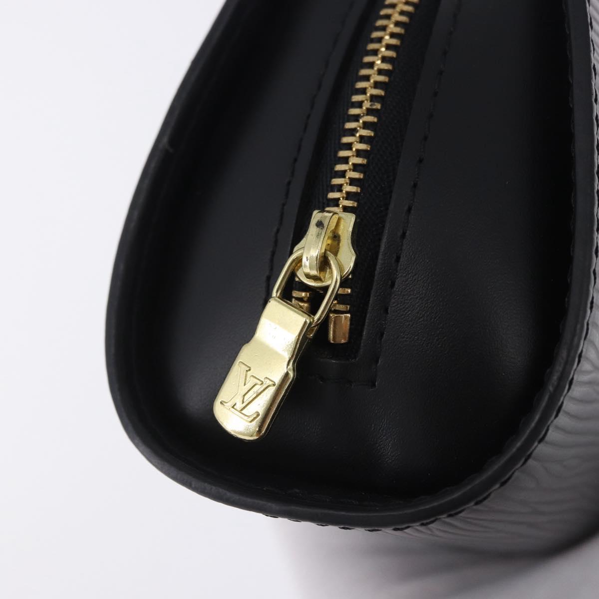 LOUIS VUITTON Epi Dauphine PM Pouch Black M48442 LV Auth 203037