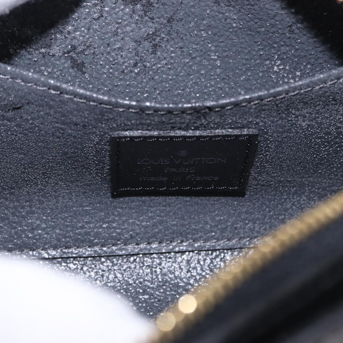 LOUIS VUITTON Epi Dauphine PM Pouch Black M48442 LV Auth 203037