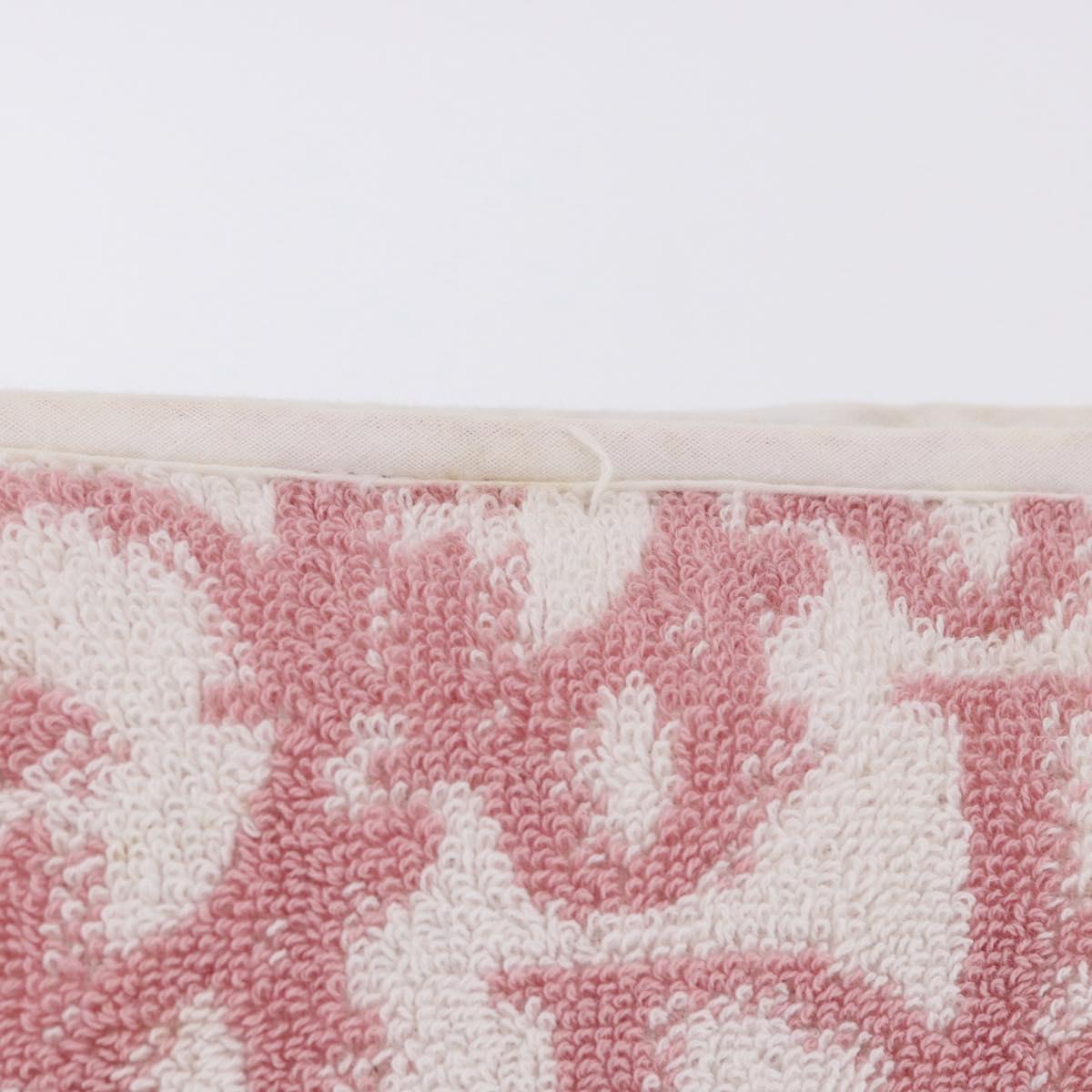 Christian Dior Trotter Canvas Pouch Pile Pink Auth 203042