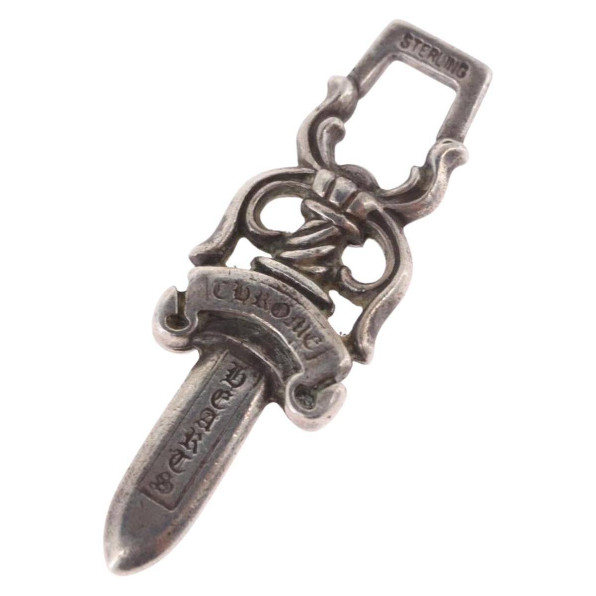 Chrome Hearts Dagger Pendant Top Ag925 Silver Auth 203052M