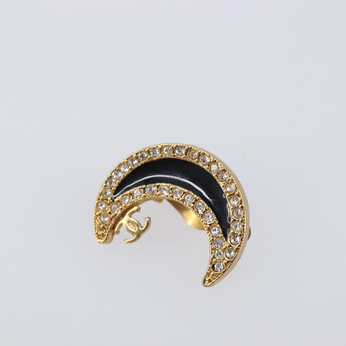 CHANEL Earring metal Gold Tone CC Auth 203053V