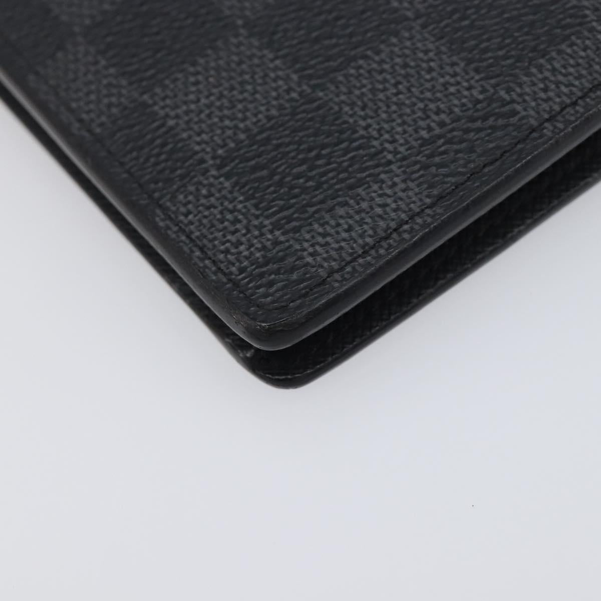 LOUIS VUITTON Damier Graphite Portefeuille Plaza Wallet N62665 LV Auth 203066V
