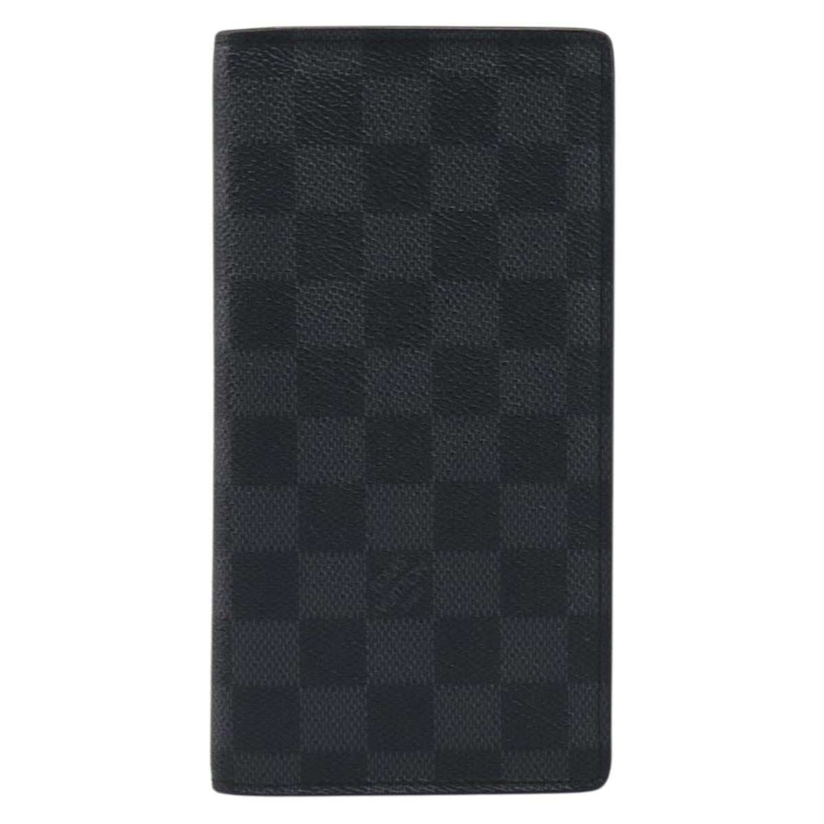 LOUIS VUITTON Damier Graphite Portefeuille Plaza Wallet N62665 LV Auth 203066V
